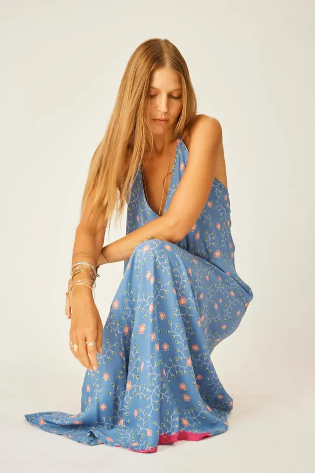 Women Natalie Martin Dresses Lola Dress Pinwheel Denim