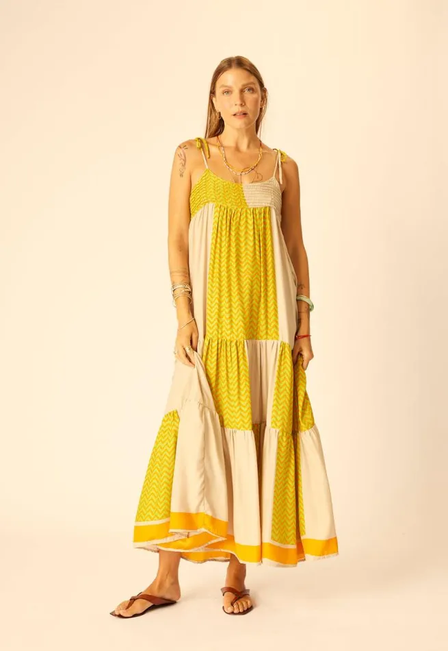 Women Natalie Martin Dresses Melanie Dress Block Zig Zag Aubergine