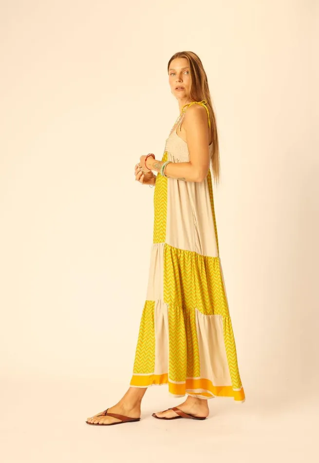 Women Natalie Martin Dresses Melanie Dress Block Zig Zag Aubergine