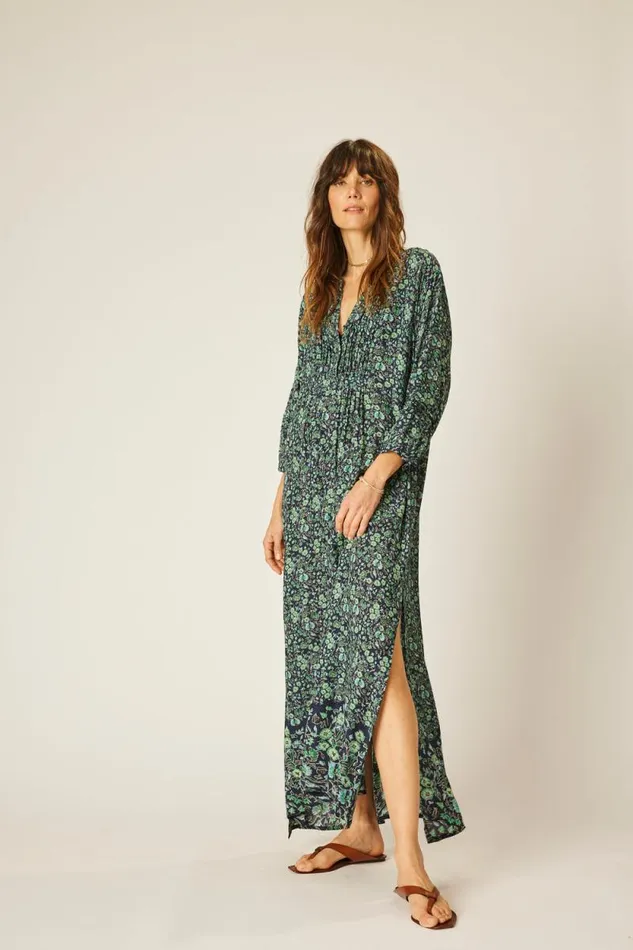 Women Natalie Martin Dresses Sammie Maxi Petite Fleur Marine