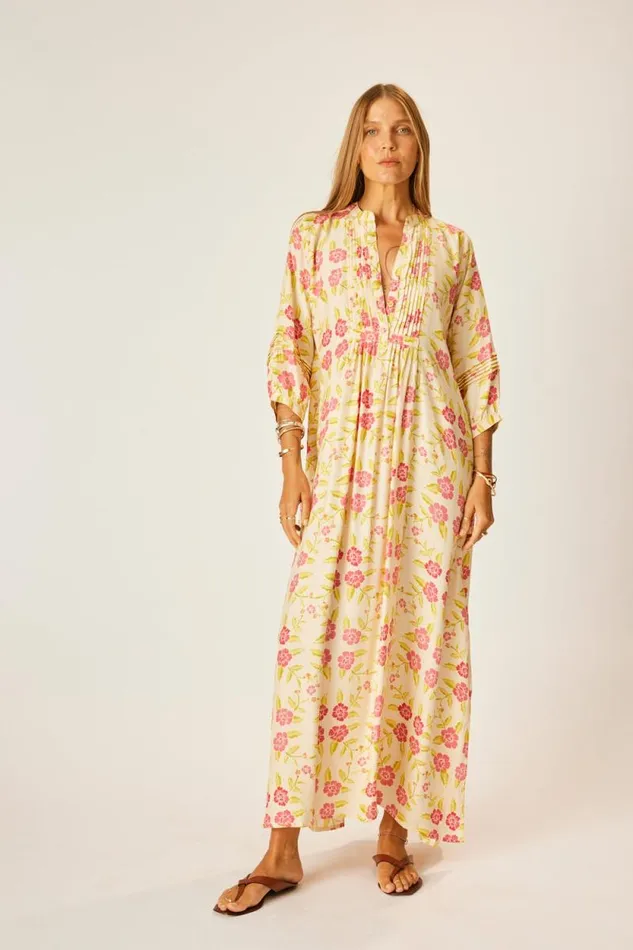 Women Natalie Martin Dresses Sammie Maxi Prairie Dusty Crimson