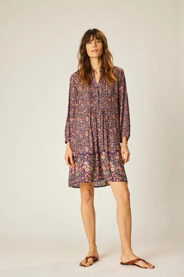 Women Natalie Martin Dresses Sammie Short Dress Petite Fleur Aubergine