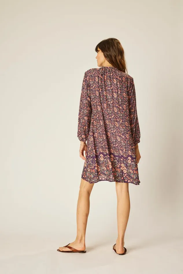 Women Natalie Martin Dresses Sammie Short Dress Petite Fleur Aubergine
