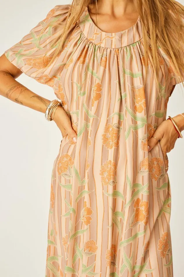 Women Natalie Martin Dresses Sienna Dress Chamomile Apricot