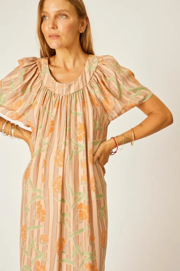 Women Natalie Martin Dresses Sienna Dress Chamomile Apricot