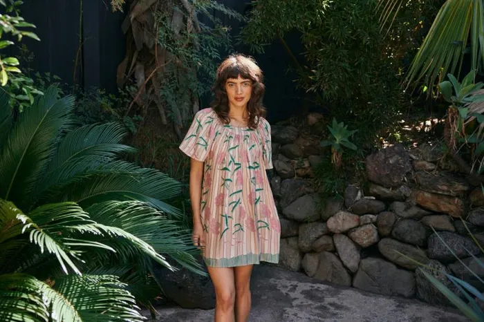 Women Natalie Martin Dresses Sienna Mini Dress Chamomile Rose
