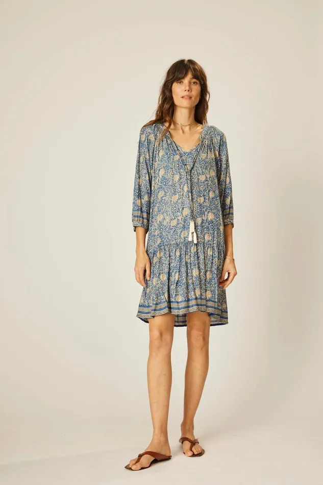 Women Natalie Martin Dresses Stevie Dress Water Lily Blue
