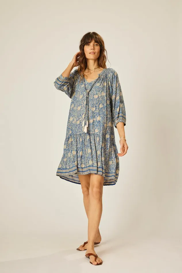 Women Natalie Martin Dresses Stevie Dress Water Lily Blue