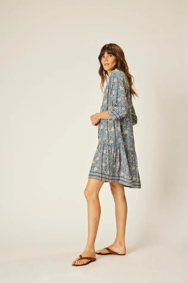 Women Natalie Martin Dresses Stevie Dress Water Lily Blue