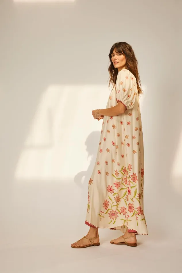 Women Natalie Martin Dresses Vivi Dress Starflower Cream