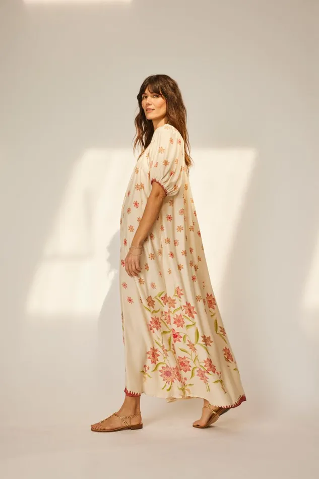 Women Natalie Martin Dresses Vivi Dress Starflower Cream