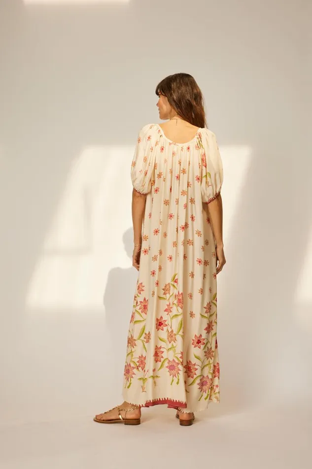 Women Natalie Martin Dresses Vivi Dress Starflower Cream