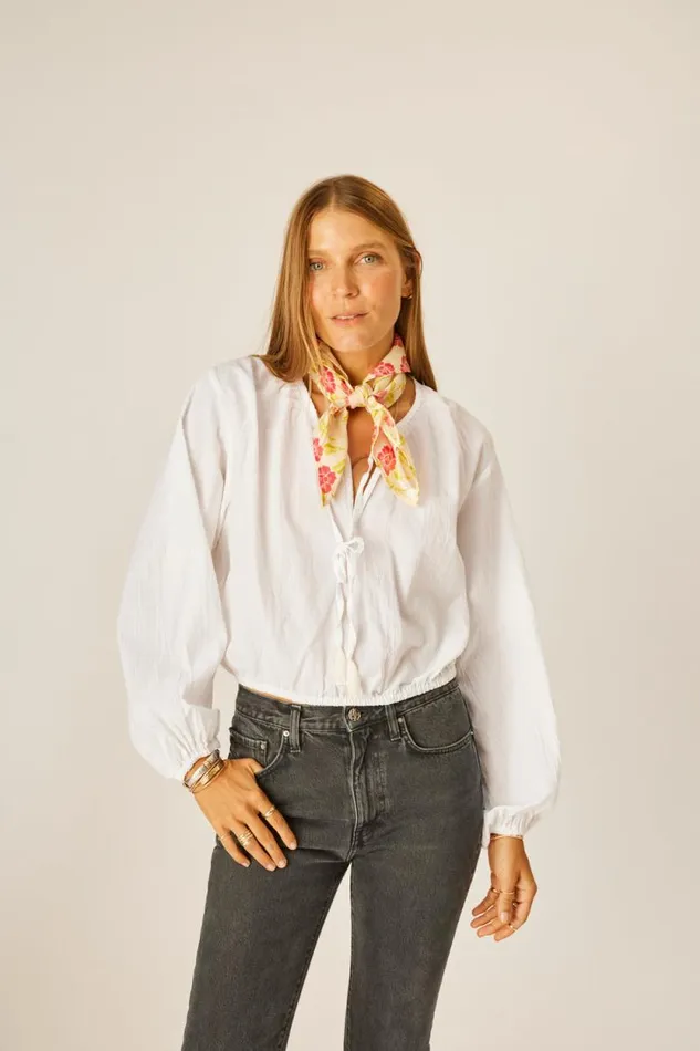 Women Natalie Martin Square Scarf Prairie Dusty Crimson
