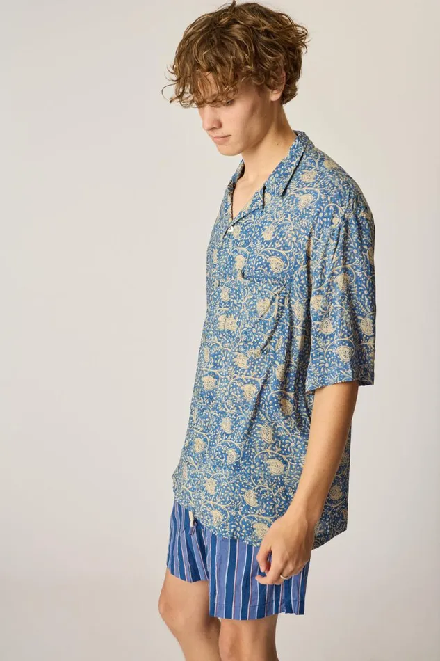 Women Natalie Martin Tops Kevin Shirt Water Lily Blue