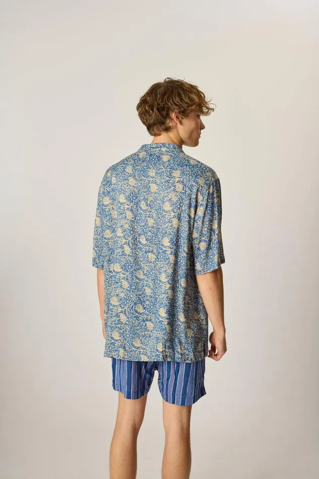 Women Natalie Martin Tops Kevin Shirt Water Lily Blue