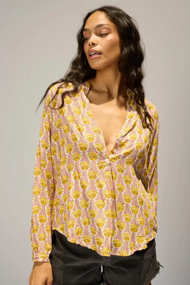 Women Natalie Martin Tops Leslie Shirt Tulip Bahamas Pink