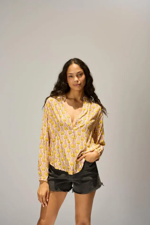 Women Natalie Martin Tops Leslie Shirt Tulip Bahamas Pink