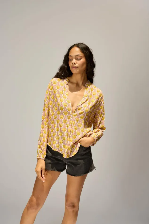Women Natalie Martin Tops Leslie Shirt Tulip Bahamas Pink