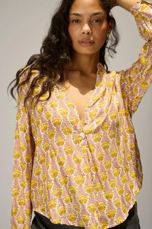 Women Natalie Martin Tops Leslie Shirt Tulip Bahamas Pink