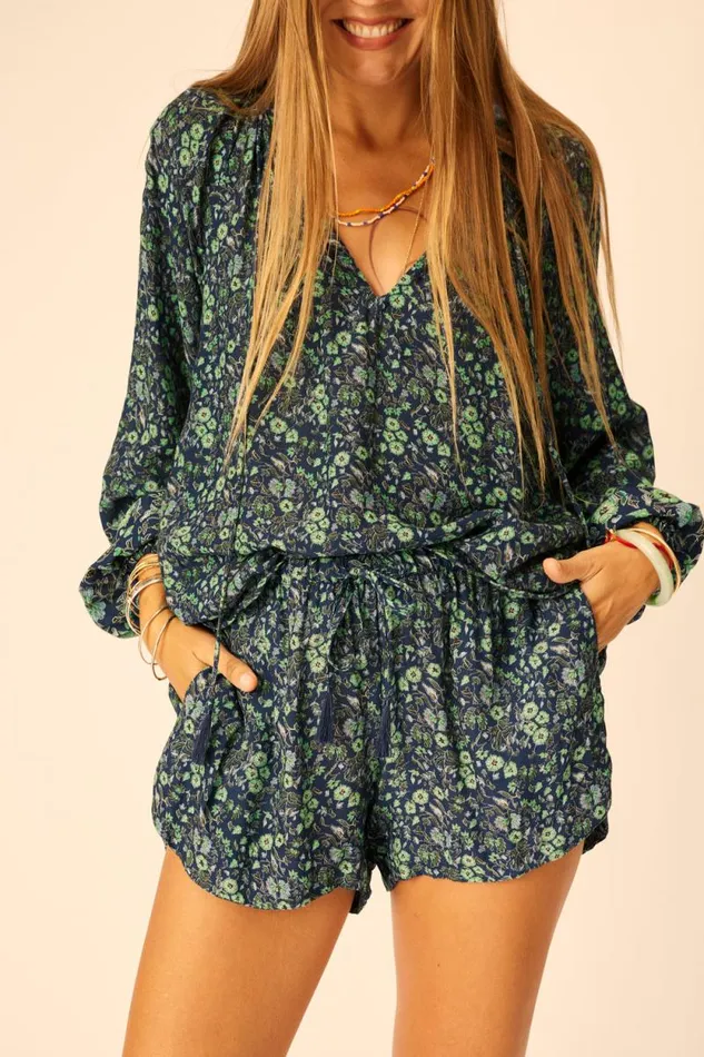 Women Natalie Martin Tops Penny Blouse Petite Fleur Marine