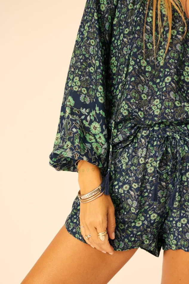 Women Natalie Martin Tops Penny Blouse Petite Fleur Marine