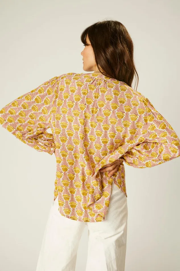 Women Natalie Martin Tops Tolan Shirt Tulip Bahamas Pink