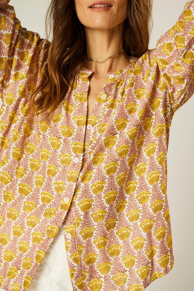 Women Natalie Martin Tops Tolan Shirt Tulip Bahamas Pink