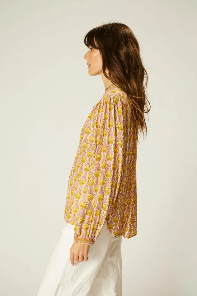 Women Natalie Martin Tops Tolan Shirt Tulip Bahamas Pink