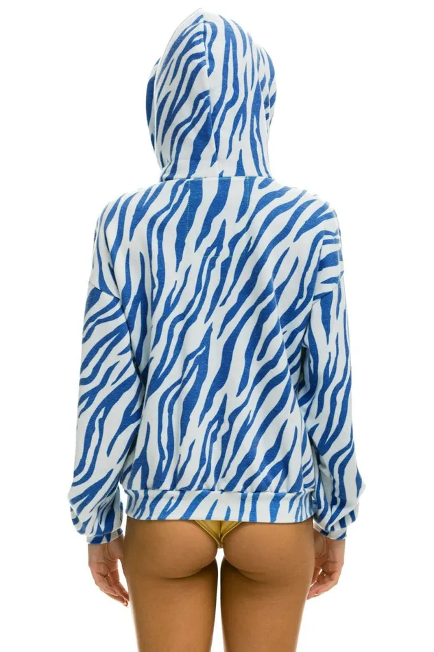 Women NINJA PULLOVER HOODIE 8211 BLUE TIGER Aviator Nation Hoodies Women NINJA PULLOVER HOODIE 8211 BLUE TIGER Aviator Nation Hoodies