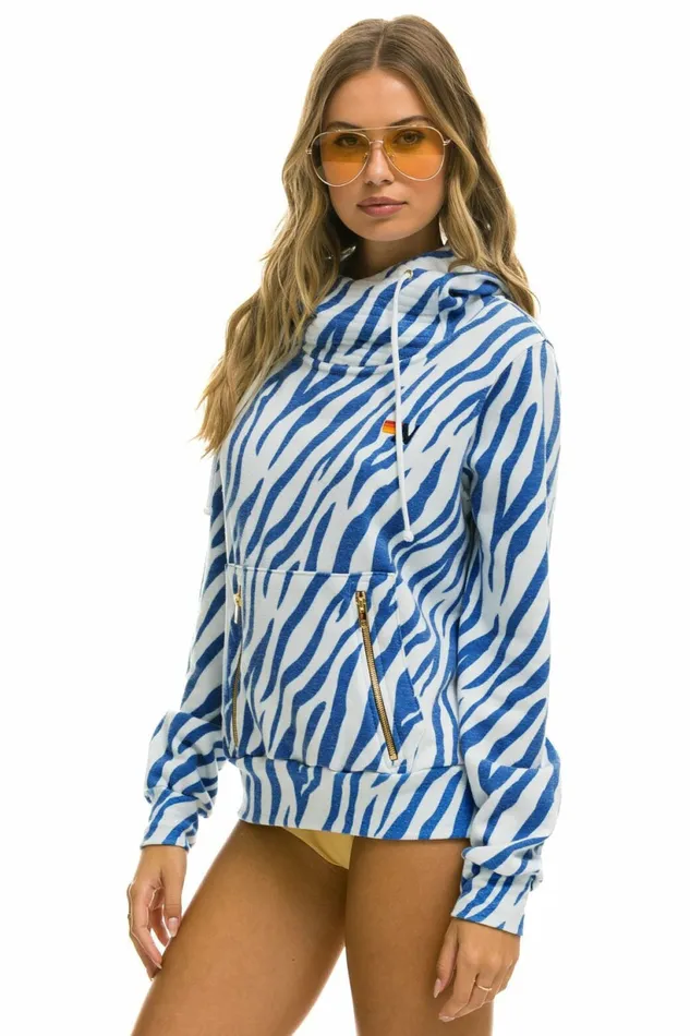 Women NINJA PULLOVER HOODIE 8211 BLUE TIGER Aviator Nation Hoodies Women NINJA PULLOVER HOODIE 8211 BLUE TIGER Aviator Nation Hoodies