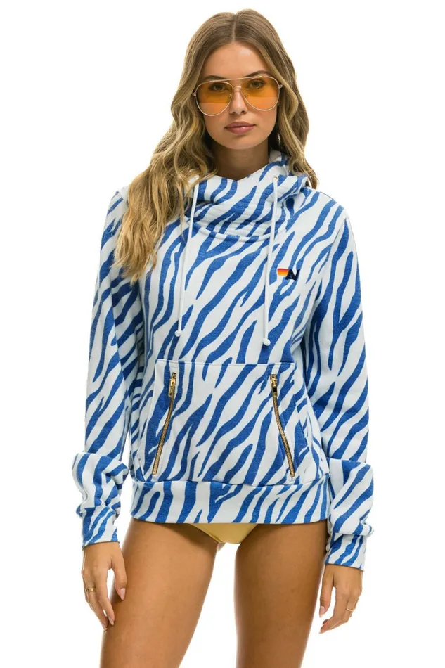 Women NINJA PULLOVER HOODIE 8211 BLUE TIGER Aviator Nation Hoodies Women NINJA PULLOVER HOODIE 8211 BLUE TIGER Aviator Nation Hoodies
