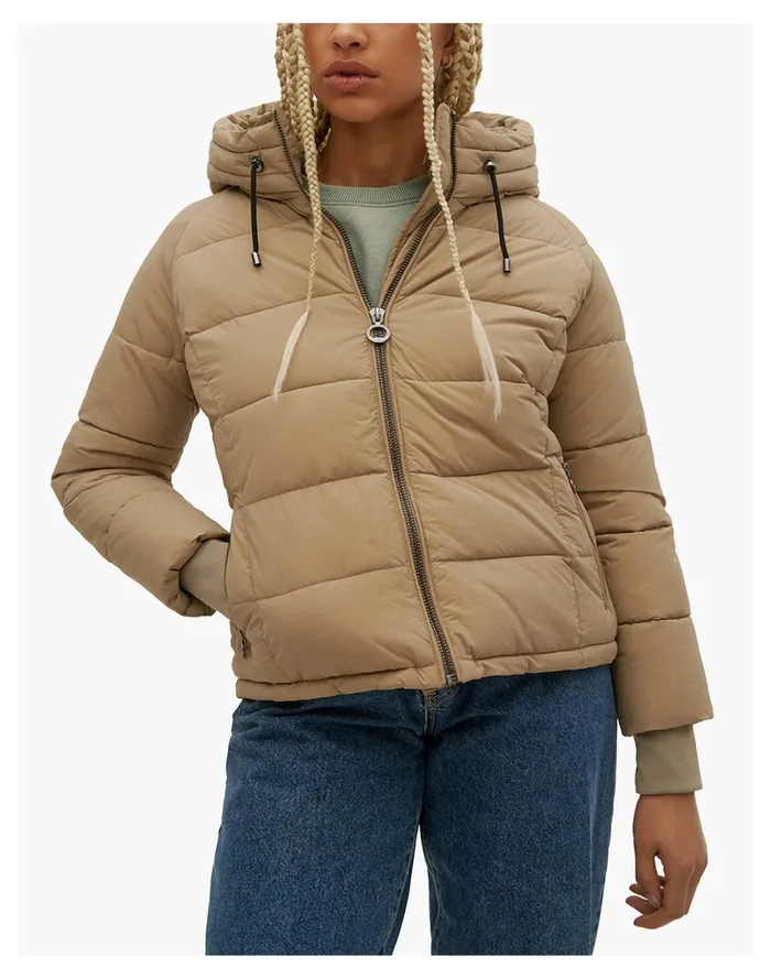 Women Noize GRACIE Short Length Puffer Sand Madewell Jackets