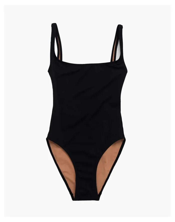 Women NU SWIM Pistachio Suit Black Madewell Swim