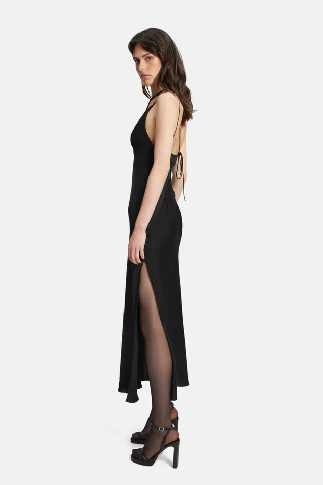 Women Occasion Dresses Bardot Lamont Slip Dress In Black Black Women Occasion Dresses Bardot Lamont Slip Dress In Black Black