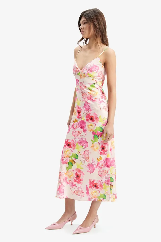 Women Occasion Dresses Bardot Malinda Slip Dress In Water Flora Water Flora Women Occasion Dresses Bardot Malinda Slip Dress In Water Flora Water Flora