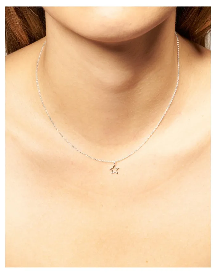 Women Odette New York Star Necklace Silver Madewell Necklaces
