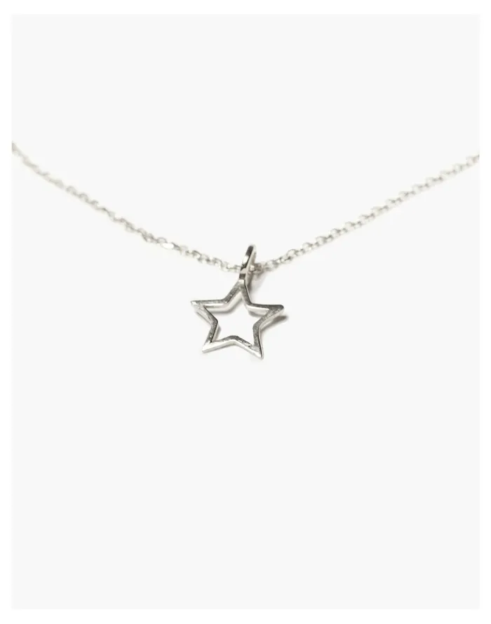 Women Odette New York Star Necklace Silver Madewell Necklaces