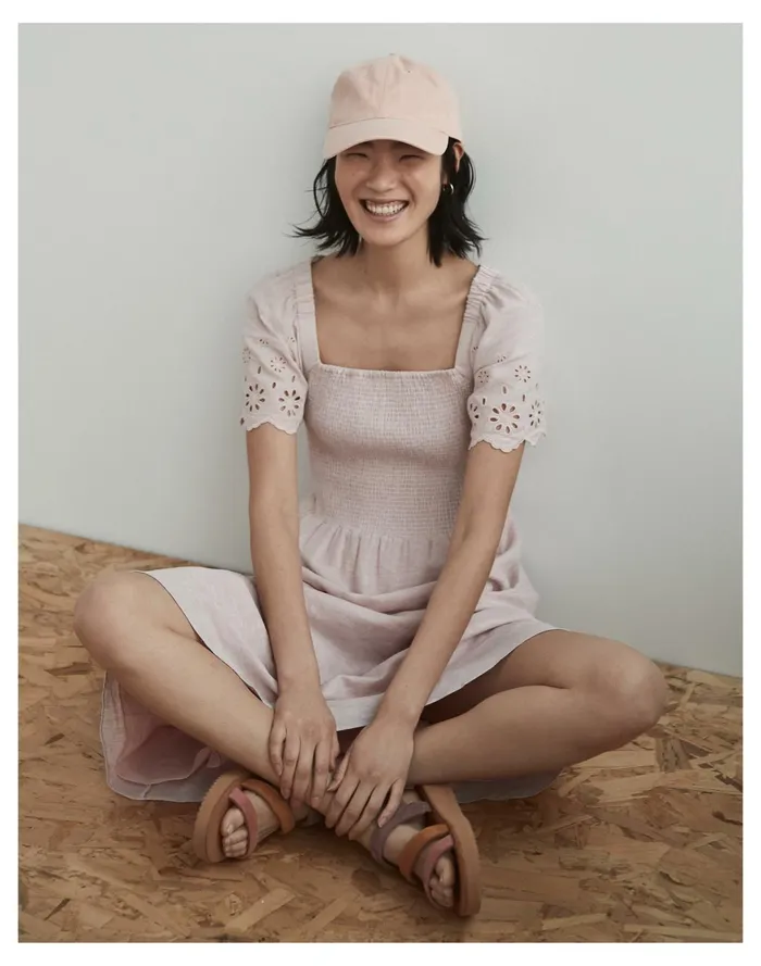Women Organic Cotton Broken In Baseball Cap Muted Shell Madewell Hats Women Organic Cotton Broken In Baseball Cap Muted Shell Madewell Hats