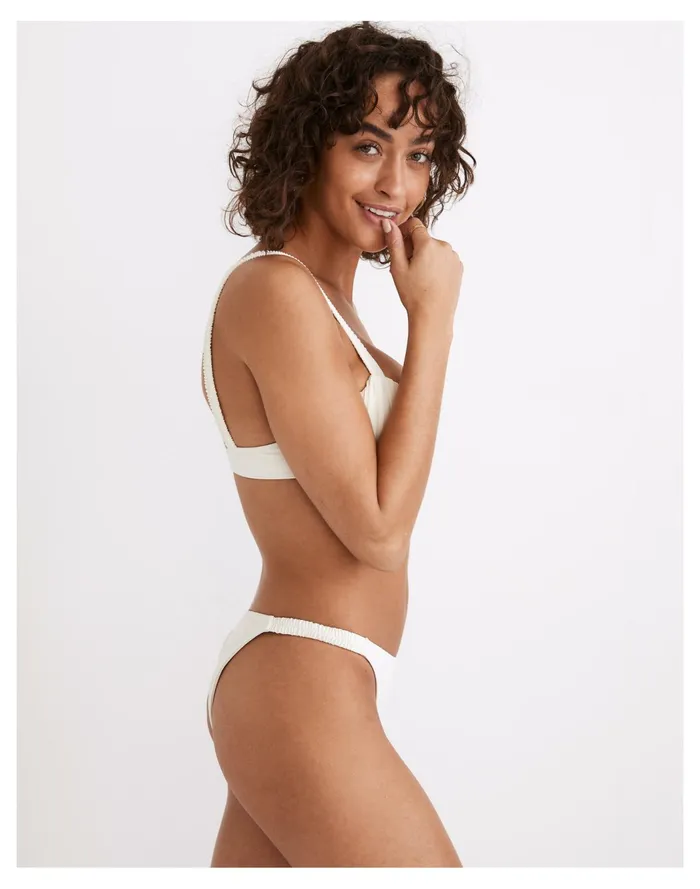Women Palm Farrow Bikini Bottom Ivory Madewell Swim Women Palm Farrow Bikini Bottom Ivory Madewell Swim