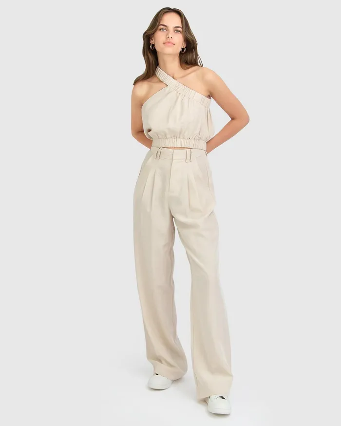 Women Pants and Skirts Belle and Bloom State Of Play Wide Leg Pant 8211 Sand
