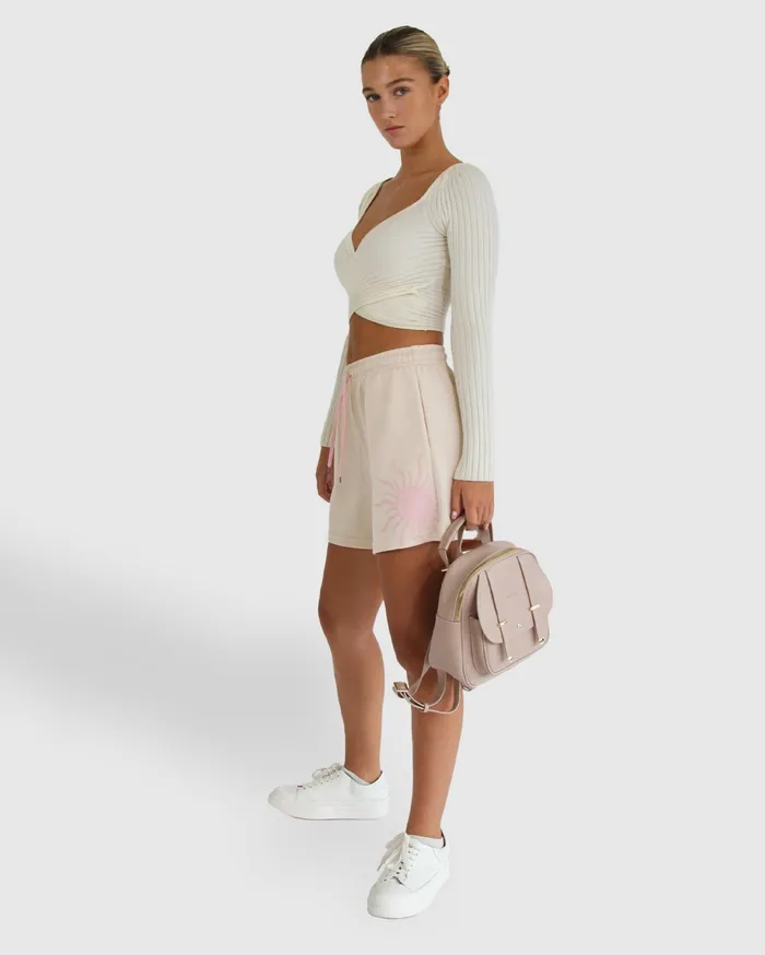 Women Pants and Skirts Belle and Bloom Turn To You Track Short 8211 Blush