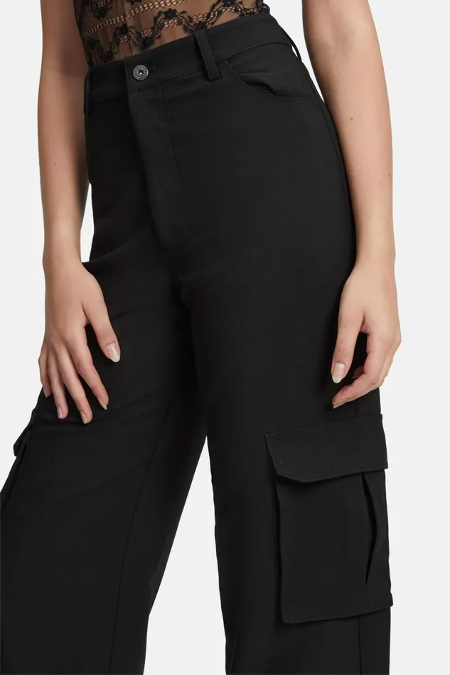 Women Pants Bardot Hestia Cargo Pant In Black Black Women Pants Bardot Hestia Cargo Pant In Black Black