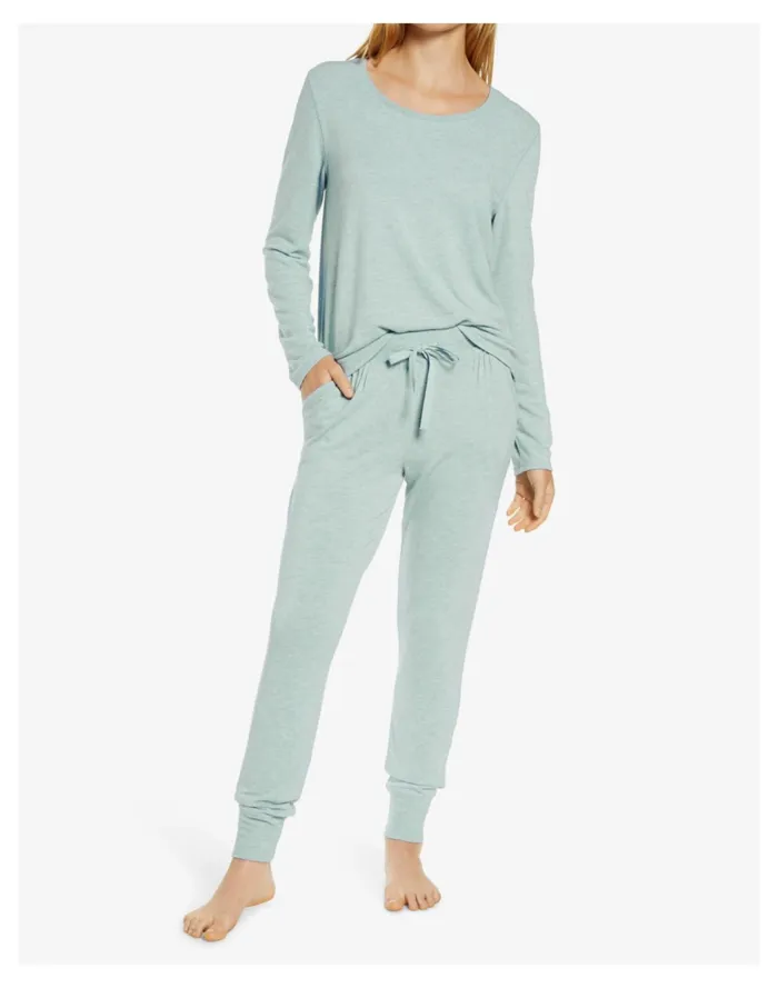 Women Papinelle Sleepwear Feather Soft Pajama Joggers Sage Madewell Pajamas