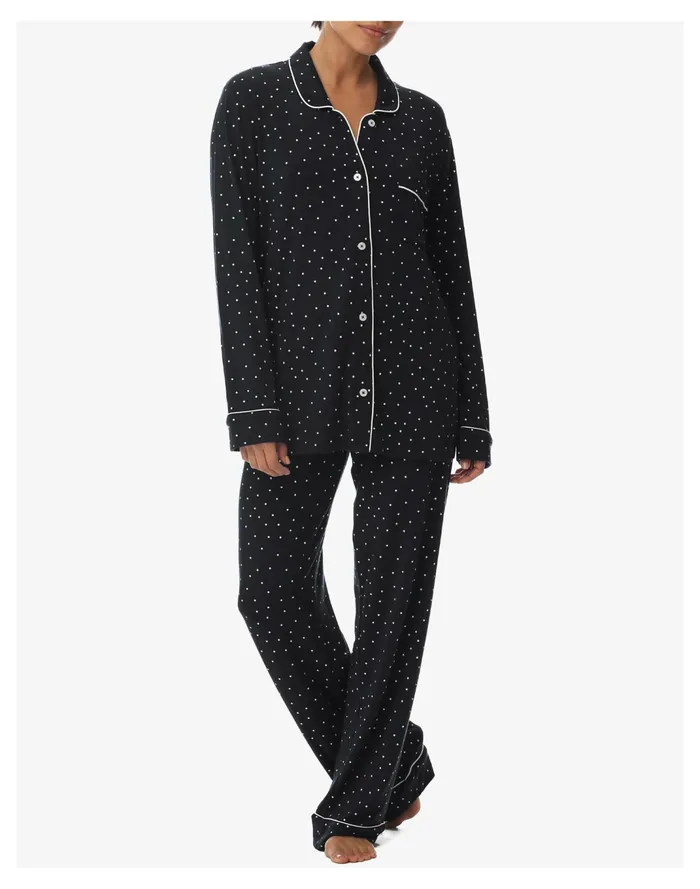 Women Papinelle Sleepwear Modal Soft Kate PJ Black Multi Madewell Pajamas