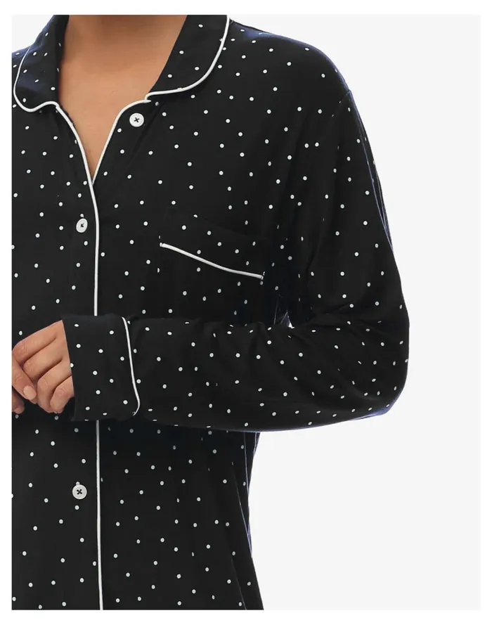 Women Papinelle Sleepwear Modal Soft Kate PJ Black Multi Madewell Pajamas Women Papinelle Sleepwear Modal Soft Kate PJ Black Multi Madewell Pajamas
