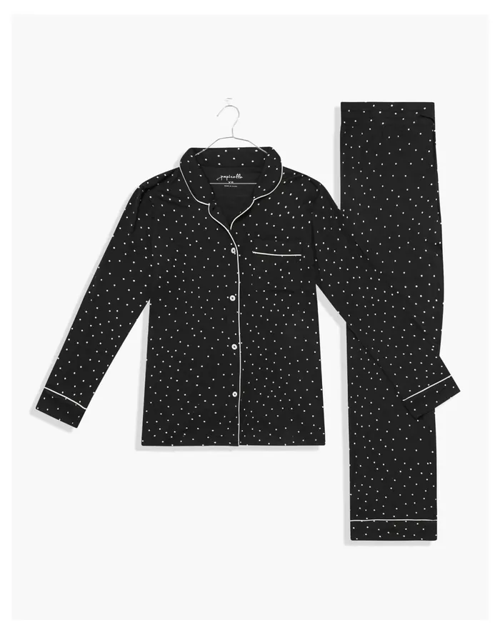 Women Papinelle Sleepwear Modal Soft Kate PJ Black Multi Madewell Pajamas Women Papinelle Sleepwear Modal Soft Kate PJ Black Multi Madewell Pajamas
