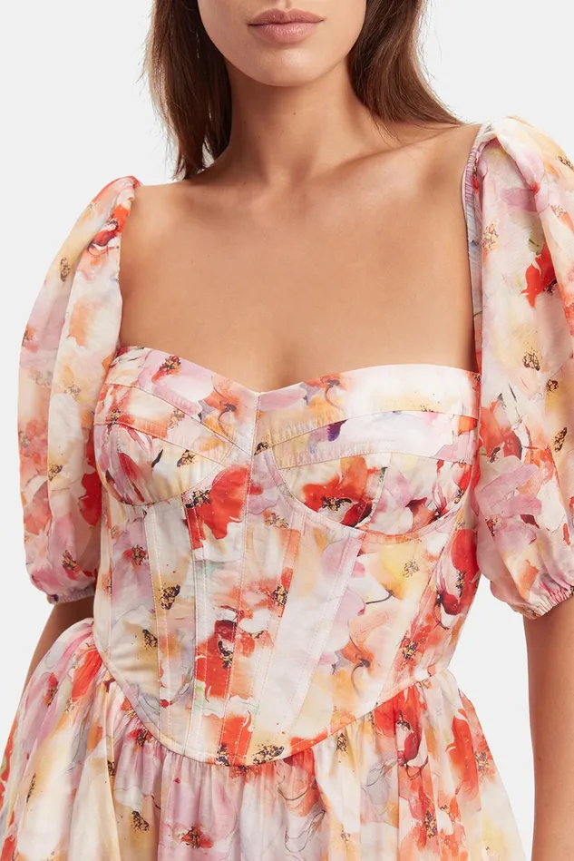 Women Party Dresses Bardot Kiah Corset Mini Dress In Paintly Floral Paintly Floral Women Party Dresses Bardot Kiah Corset Mini Dress In Paintly Floral Paintly Floral