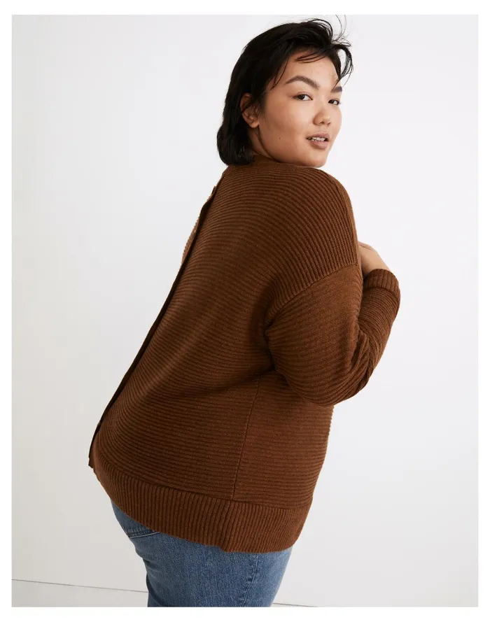 Women Plus Greensboro Button Back Sweater Heather Cinnamon Madewell Sweaters Women Plus Greensboro Button Back Sweater Heather Cinnamon Madewell Sweaters