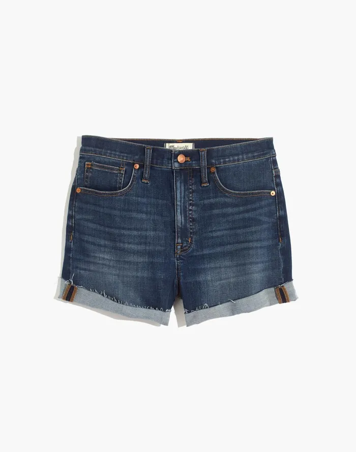 Women Plus High Rise Denim Shorts In Danny Wash Danny Madewell Shorts Women Plus High Rise Denim Shorts In Danny Wash Danny Madewell Shorts