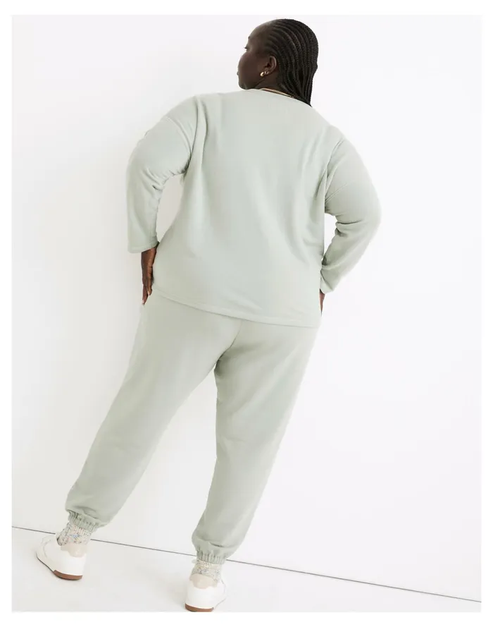 Women Plus MWL Superbrushed Easygoing Sweatshirt Frosted Willow Madewell MWL Athleisure Women Plus MWL Superbrushed Easygoing Sweatshirt Frosted Willow Madewell MWL Athleisure